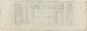 Projekt pomnika autorstwa John Flaxman