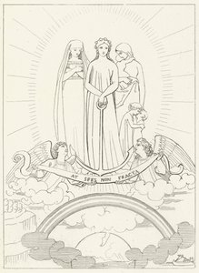 Wiara, nadzieja i miłość autorstwa John Flaxman