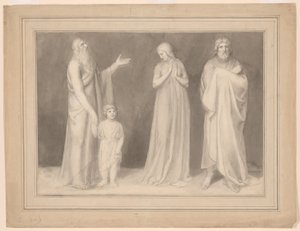 Hannah przedstawiająca Samuela Heliemu autorstwa John Flaxman