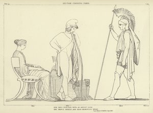 Hektor pouczający Parysa autorstwa John Flaxman