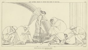Iris radzi Priamowi, aby zdobył ciało Hectora autorstwa John Flaxman