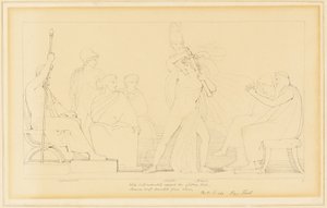 Minerwa i Achilles autorstwa John Flaxman