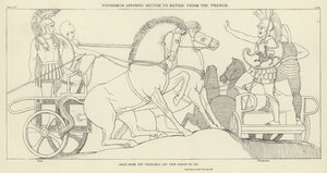 Polydamus doradza Hectorowi wycofanie się z Rowu autorstwa John Flaxman