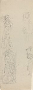 Arkusz studiów [recto i verso] autorstwa John Flaxman