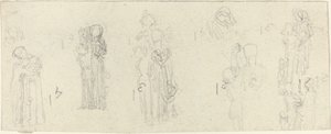 Arkusz studiów [recto i verso] autorstwa John Flaxman