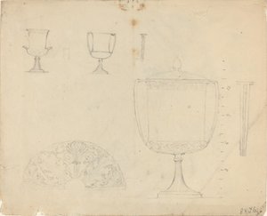 Arkusz studiów [recto i verso] autorstwa John Flaxman