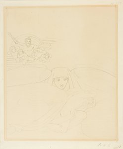 Sen uciekający przed gniewem Zeusa autorstwa John Flaxman