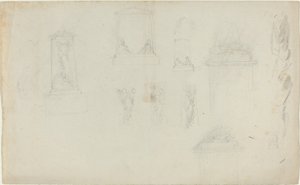 Studia dla pomnika autorstwa John Flaxman