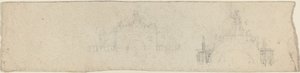 Studia nad łukiem triumfalnym zwieńczonym przez Brytanię [recto i verso] autorstwa John Flaxman
