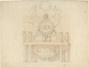 Studium dekoracji Pałacu Buckingham autorstwa John Flaxman
