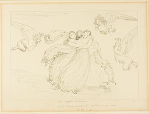Harpie i córki Pandarusa autorstwa John Flaxman