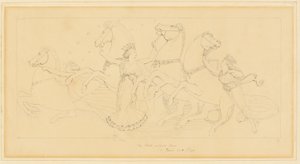 Godziny zabierania koni z samochodu Juno autorstwa John Flaxman