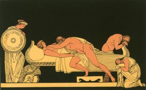 Thetis przynosząca zbroję do Achillesa autorstwa John Flaxman