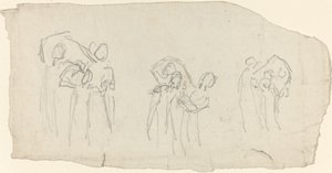 Trzy grupy tancerzy autorstwa John Flaxman