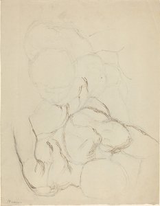 Dwa akty męskie widziane z góry autorstwa John Flaxman