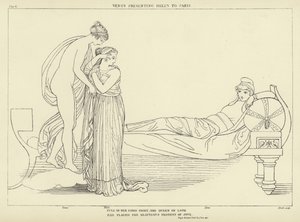 Wenus przedstawia Helenę Paryżowi autorstwa John Flaxman