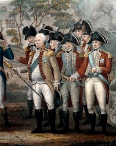 Brytyjscy oficerowie Tarleton, Cornwallis, Abercrombie, O