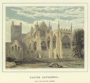 Katedra w Exeter, z ogrodu biskupiego