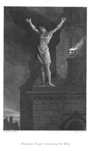 Scena ze Starego St Pauls autorstwa Williama Harrisona Ainswortha, 1855 autorstwa John Franklin