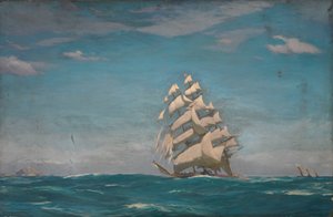 "Cutty Sark" (1869), początek XX wieku (olej na płótnie)