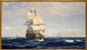 John Fraser: Magellan w cieśninie / obraz