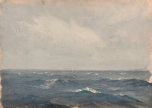 Pejzaż morski, ok. 1900 (olej na płótnie)