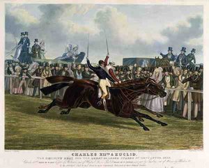 „Charles XII” i „Euclid”, decydujący upał dla Wielkiej St. Leger Stakes w Doncaster autorstwa John Frederick Herring Snr