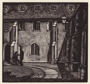 Cambridge: Boże Ciało, Stary Dwór (drzeworyt)