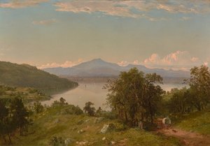 Wielbłądzi Garb z zachodniego brzegu jeziora Champlain 1852 (olej na płótnie) autorstwa John Frederick Kensett