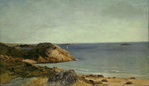 Skaliste Wybrzeże, c.1860 (olej na płótnie) autorstwa John Frederick Kensett