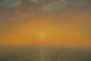 Zachód słońca nad morzem autorstwa John Frederick Kensett