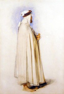 Arab (akwarela na ołówku na papierze) autorstwa John Frederick Lewis