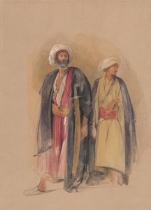 Szejk Husajn z Gebel Tor i jego syn autorstwa John Frederick Lewis