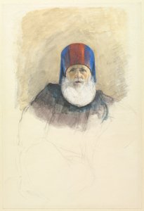 Studium dla Mehmeta Ali Paszy, c. 1844. autorstwa John Frederick Lewis