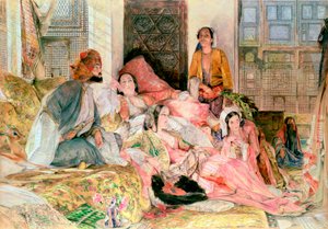 „Harem”, ok. 1850 r. autorstwa John Frederick Lewis