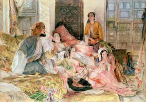 Harem, ok. 1850 r autorstwa John Frederick Lewis