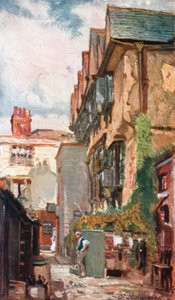 Dom Biskupa Króla (kolorowa litografia)