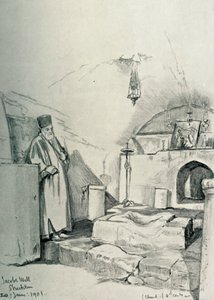 Jacobs Well w Shechem Nablus, 1902. autorstwa John Fulleylove