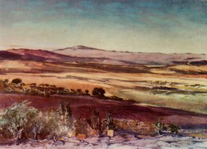 Góra Hermon ze zboczy Tabor, 1902. autorstwa John Fulleylove