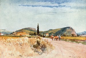 Nauplia i Tiryns od drogi do Argos autorstwa John Fulleylove
