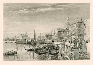 Riva dei Schiavoni, Wenecja (lito) autorstwa John Fulleylove