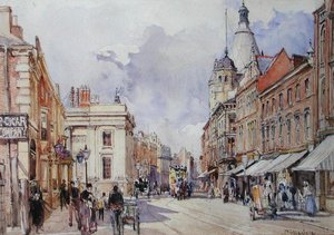 Scena uliczna (akwarela na papierze) autorstwa John Fulleylove