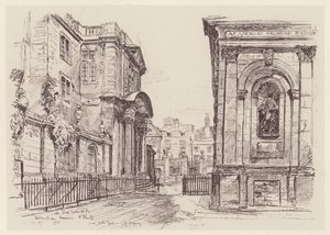 Muzeum Ashmolean (litografia) autorstwa John Fulleylove