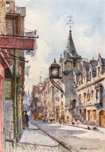 Tolbooth Canongate, patrząc na zachód autorstwa John Fulleylove