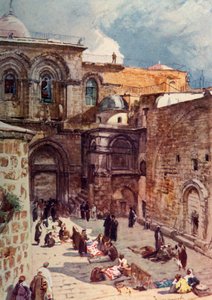 Dziedziniec Bazyliki Grobu Świętego, 1902 r.