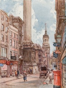 Pomnik i kościół św. Magnusa E.C. autorstwa John Fulleylove