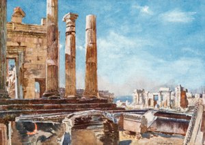 Północny portyk Erechtejon autorstwa John Fulleylove