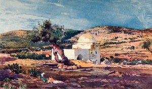 Grób Racheli na drodze z Jerozolimy do Hebronu, 1902.