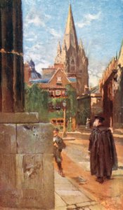 Kościół uniwersytecki Najświętszej Marii Panny (kolorowa litografia) autorstwa John Fulleylove