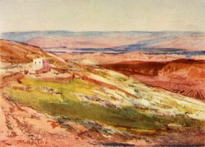 Dolina Jordanu z Góry Oliwnej, 1902. autorstwa John Fulleylove